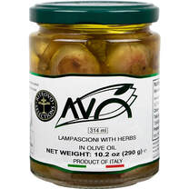 AVO Lampascioni Wild Onions with Herbs in Olive Oil 10oz