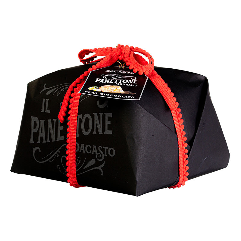 Dacasto Panettone Cake with Pear and Chocolate, Noir Line 26.5oz