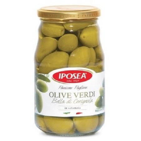 Iposea Green Cerignola Olives 580g