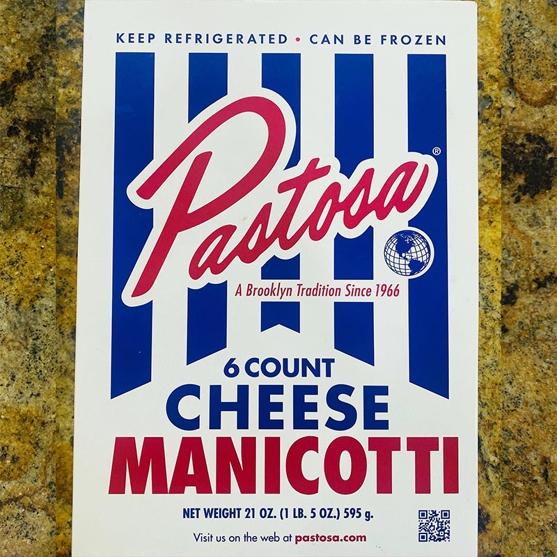 Pastosa Cheese Manicotti 6ct