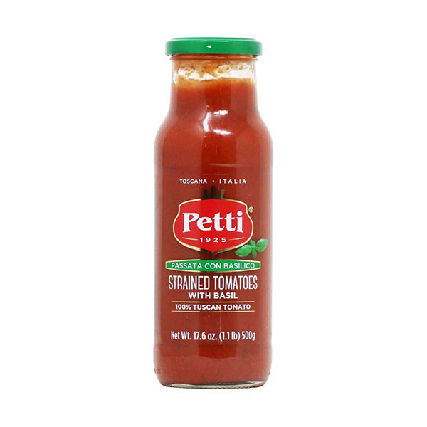 Petti Strained Tomatoes w/ Basil 17.5oz