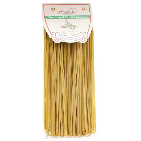 Sbiroli Linguine Garlic & Basil Flavored Pasta 8.8oz