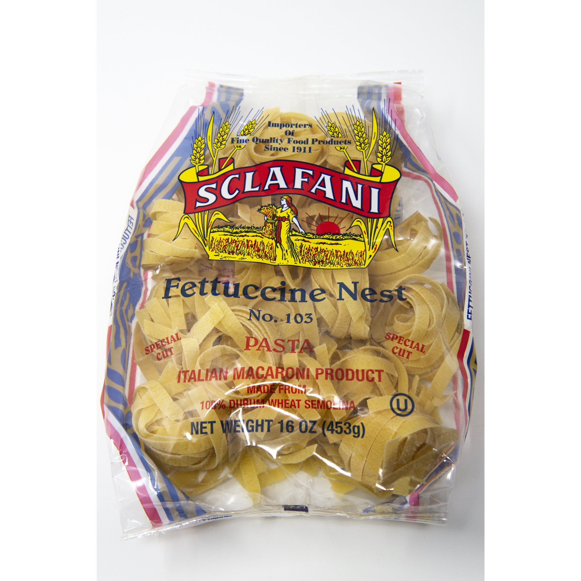 Sclafani Pasta #103 Fettuccine Nest 1 lb.