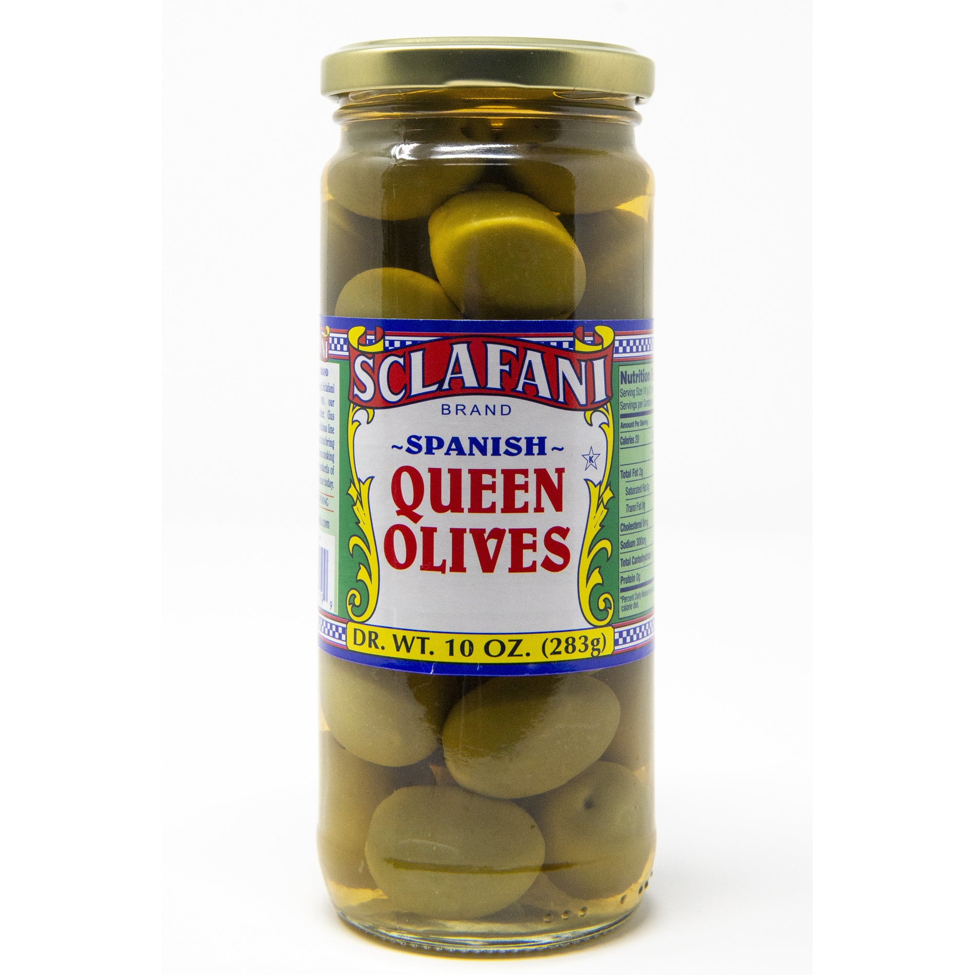 Sclafani Plain Queen Olives 10 oz.