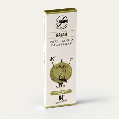 Sabadi Organic Modica Chocolate w/ White Peppercorns 50g