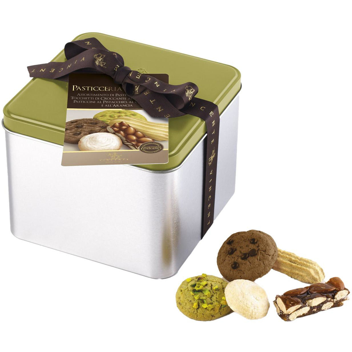 Vincente Sicilian Specialty Cookies - Tin Cube 1.1 lb