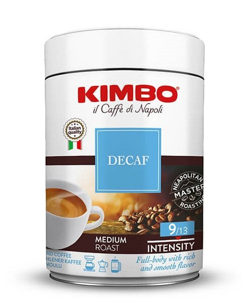 Kimbo Italian Espresso Coffee Napoli Decaf 8.8oz