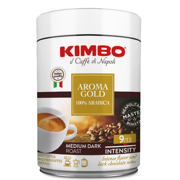 Kimbo Italian Espresso Coffee Aroma Gold 8.8oz