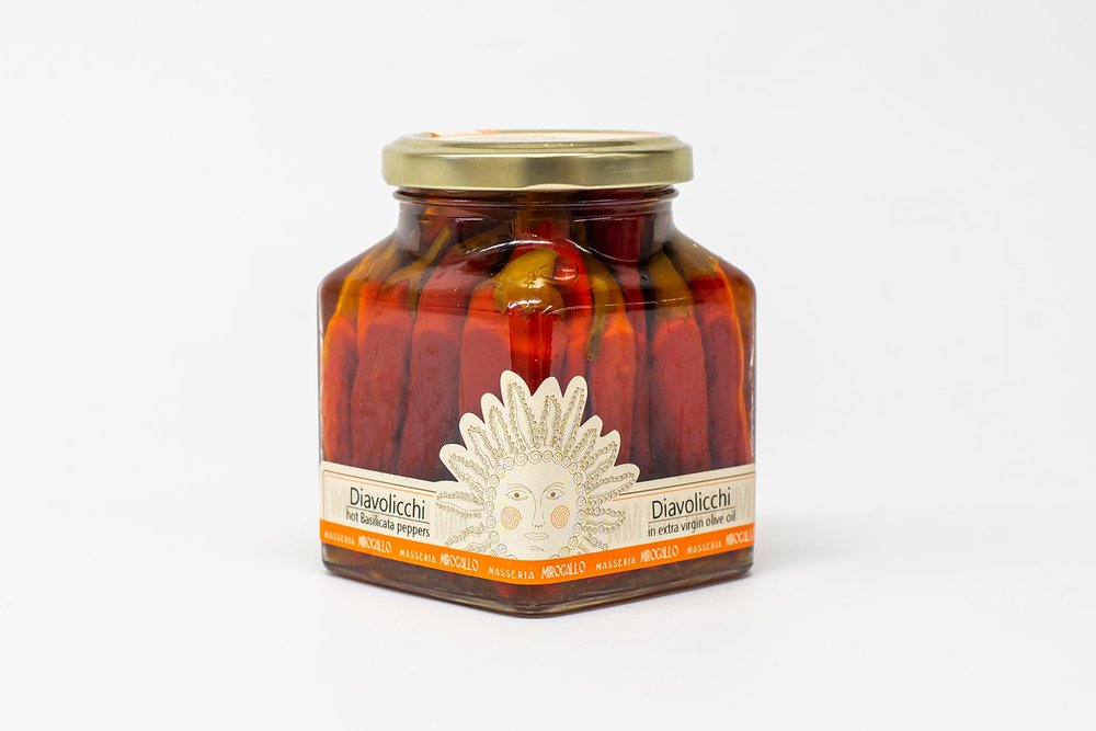 Masseria Mirogallo Diavolicchi Spicy Peppers in EVOO 270g