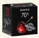 Bodrato Chocolate Covered, Grappa Dipped Cherries, 70% Dark Chocolate Wrapped Box 7.05oz