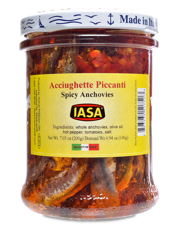 IASA Spicy Anchovies in Olive Oil 200g