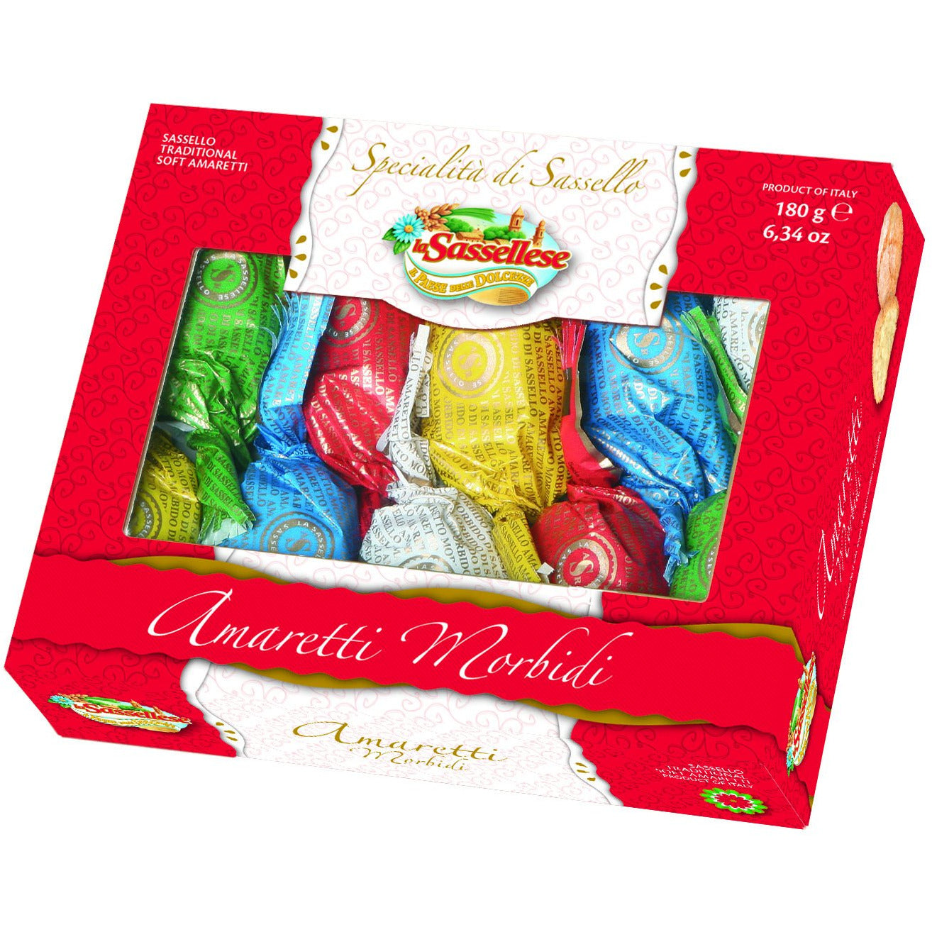 La Sassellese Soft Amaretti Cookies in Window  180g