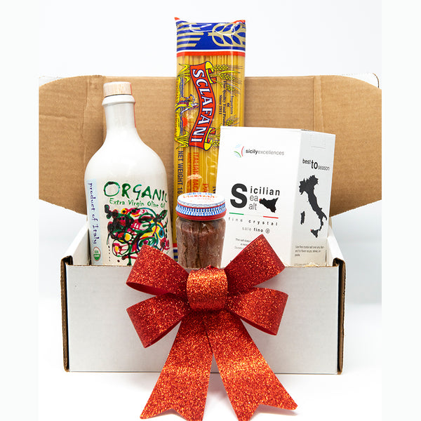 Spaghetti Aglio, Olio, e Acchuigge (Garlic, Oil & Anchovies) Recipe Gift Box