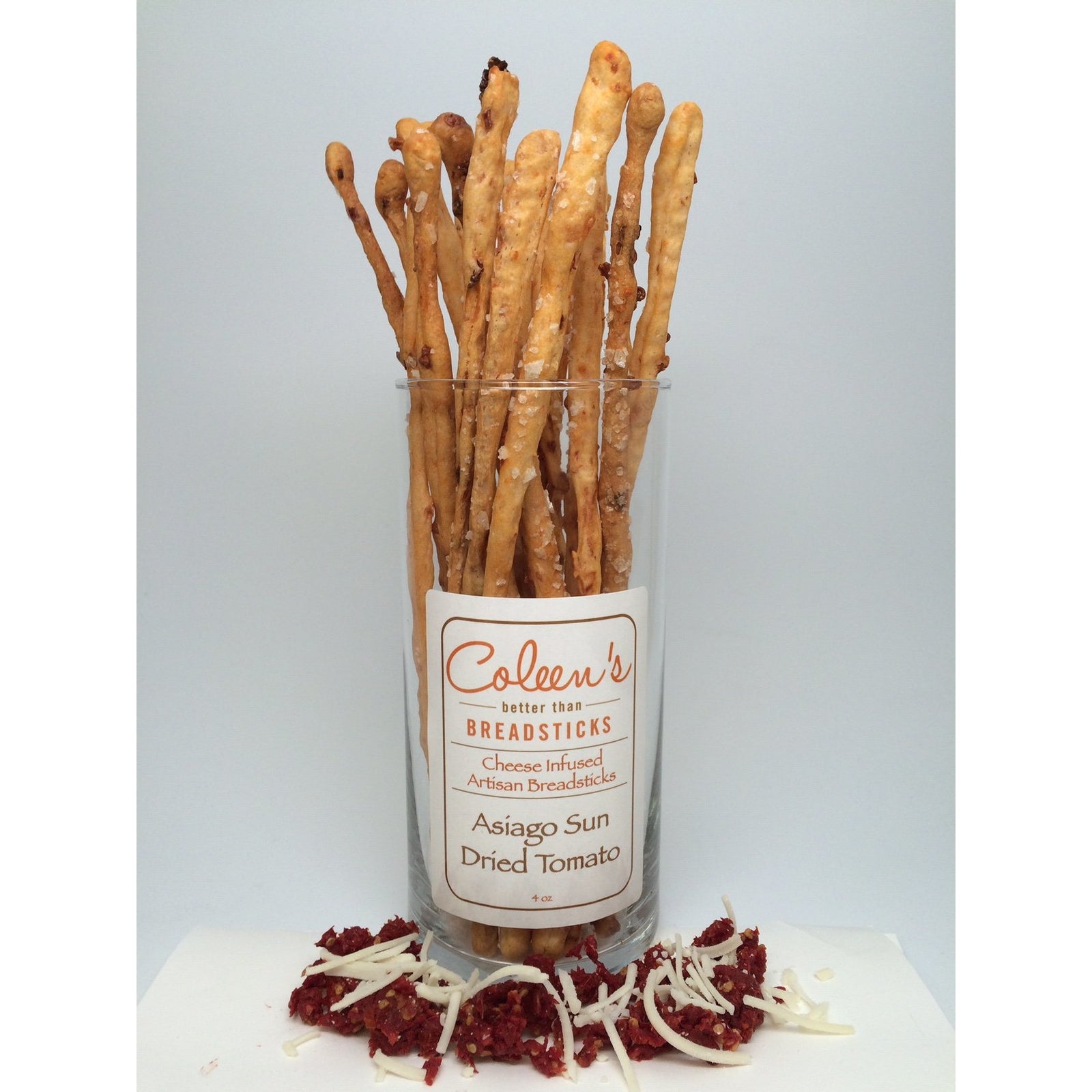 Coleen's Asiago Sun Dried Tomato Breadsticks 4oz