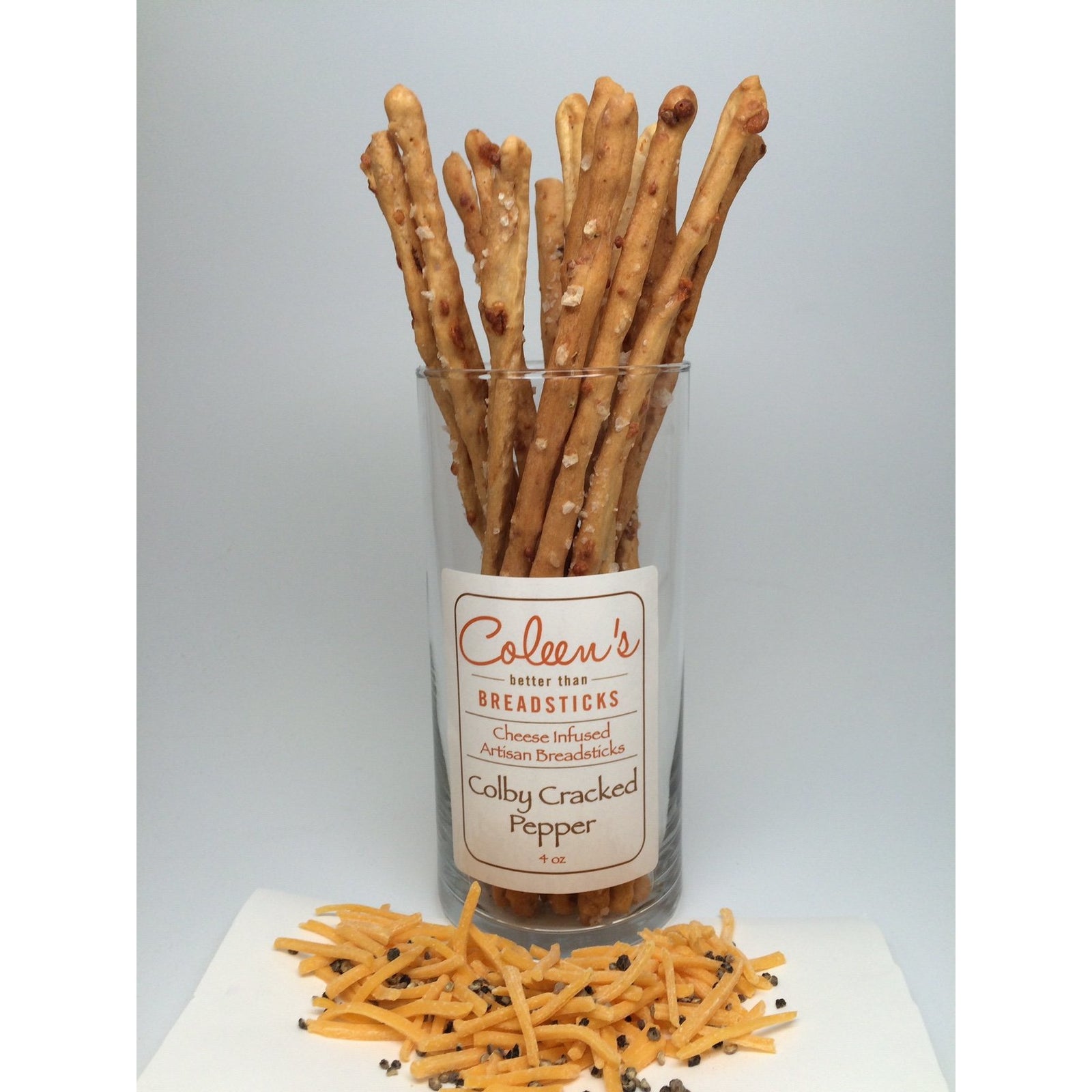 Coleen's Colby Cracked Pepper Breadsticks 4oz