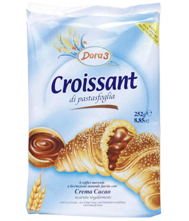 Dora 3 Chocolate Croissants 8.8oz - Ambrosi & Sons