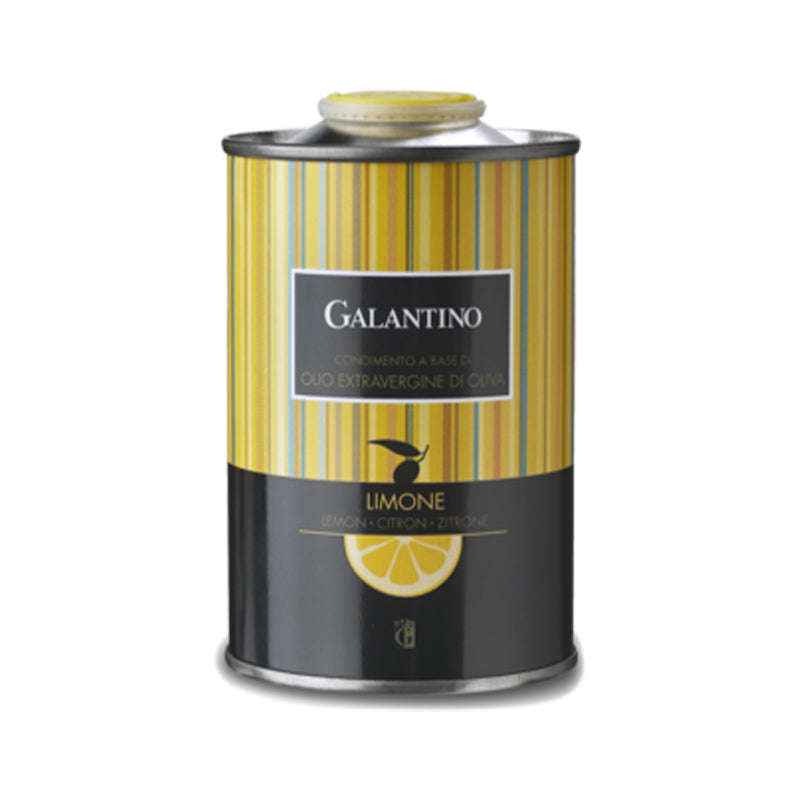 Galantino Lemon Flavored Extra Virgin Olive Oil Tin 8.5oz