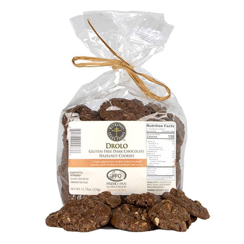 I Peccati di Ciacco Drolo Gluten-Free Dark Chocolate Hazelnut Cookies 11.8oz