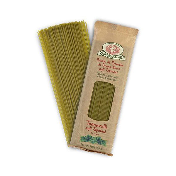 Rustichella d'Abruzzo Tonnarelli with Spinach 500g
