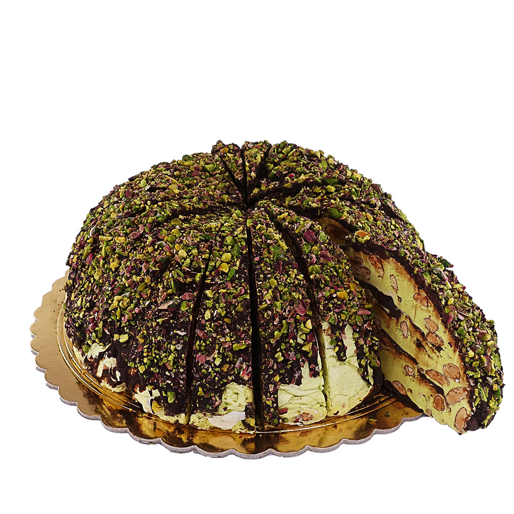 Sara Round Torrone Cake Slice with Pistachio & Chocolate 7.04oz