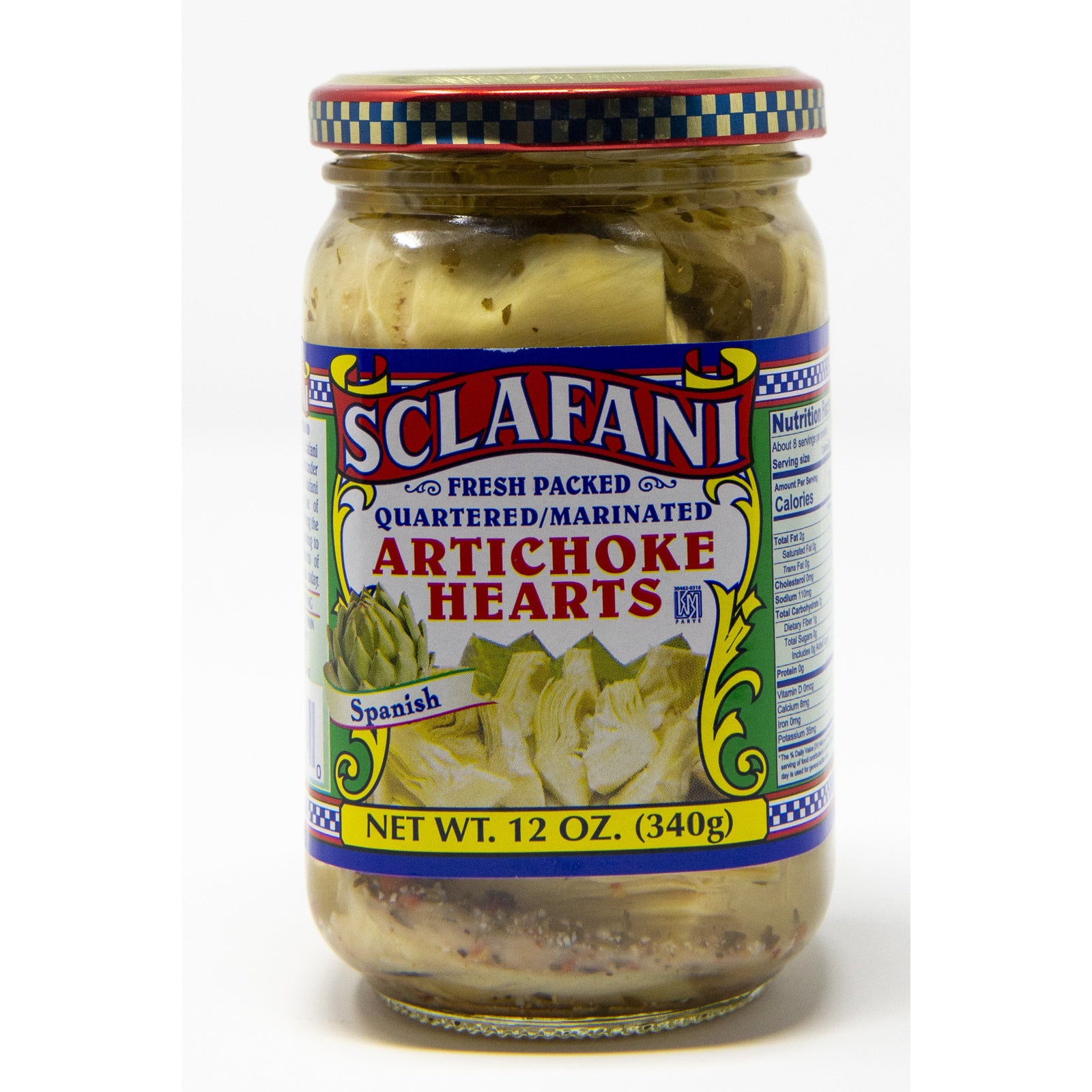 Sclafani Marinated Artichoke Hearts 12 oz.