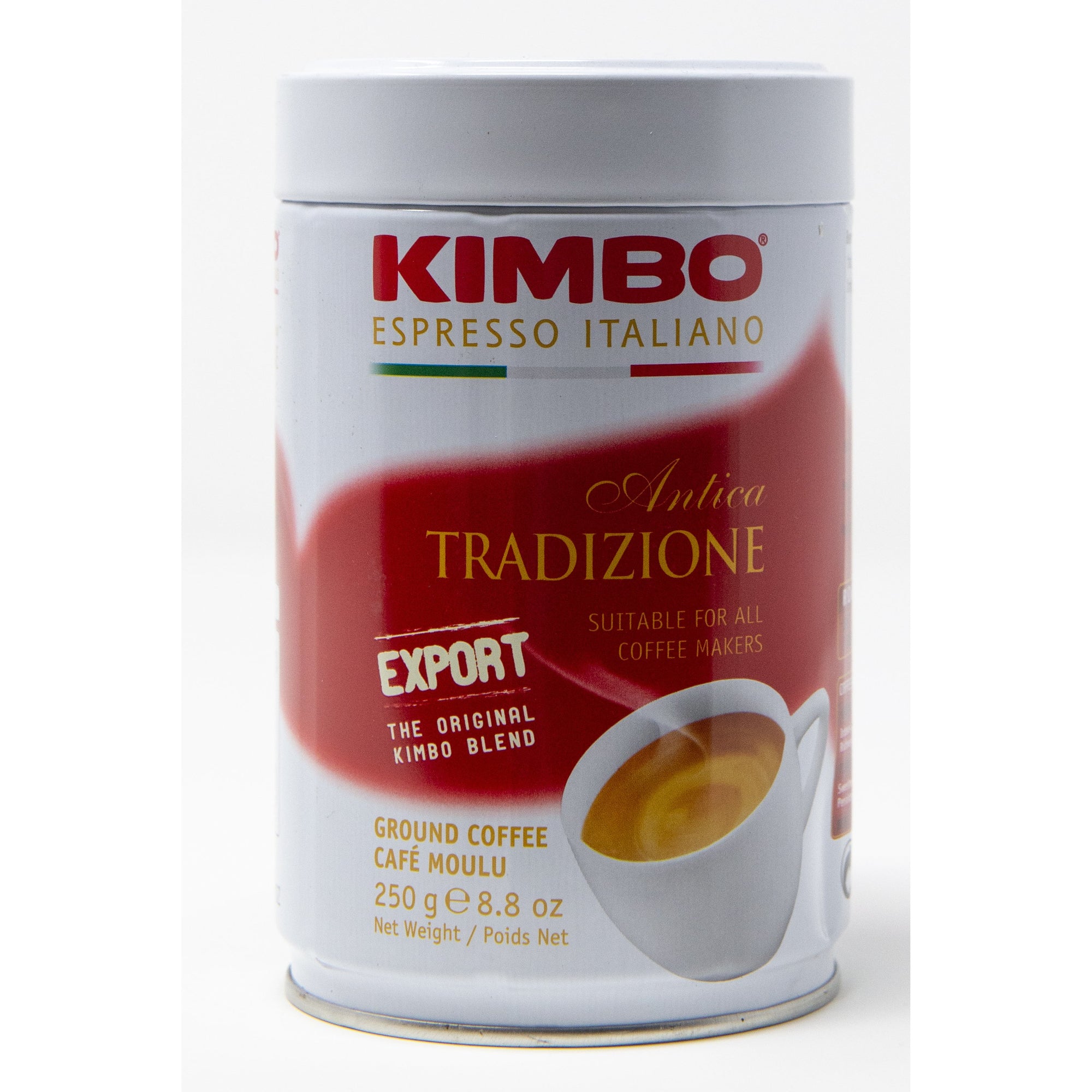 Kimbo Italian Espresso Coffee White  8.8 oz.