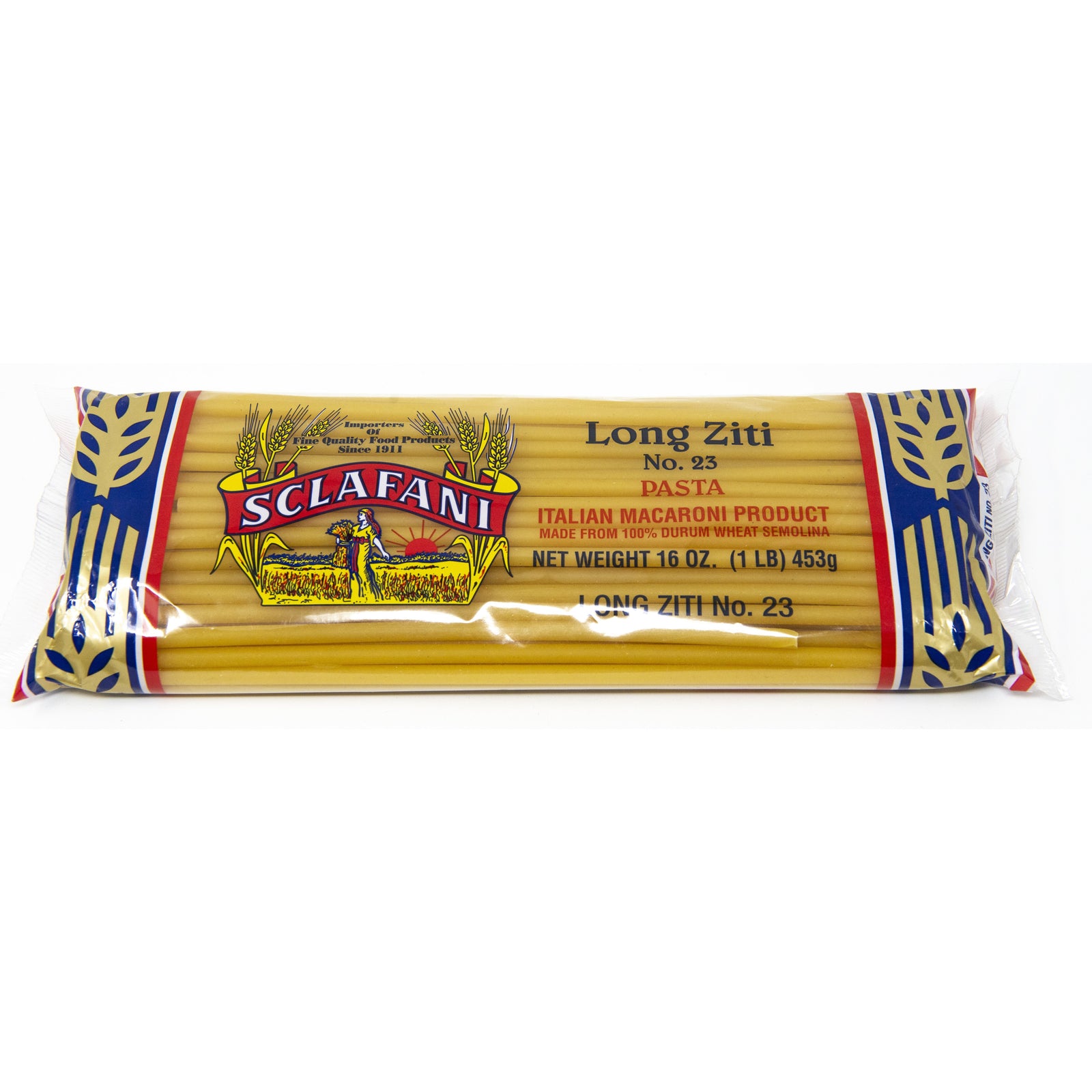 Sclafani Pasta #23 Long Ziti 1 lb.