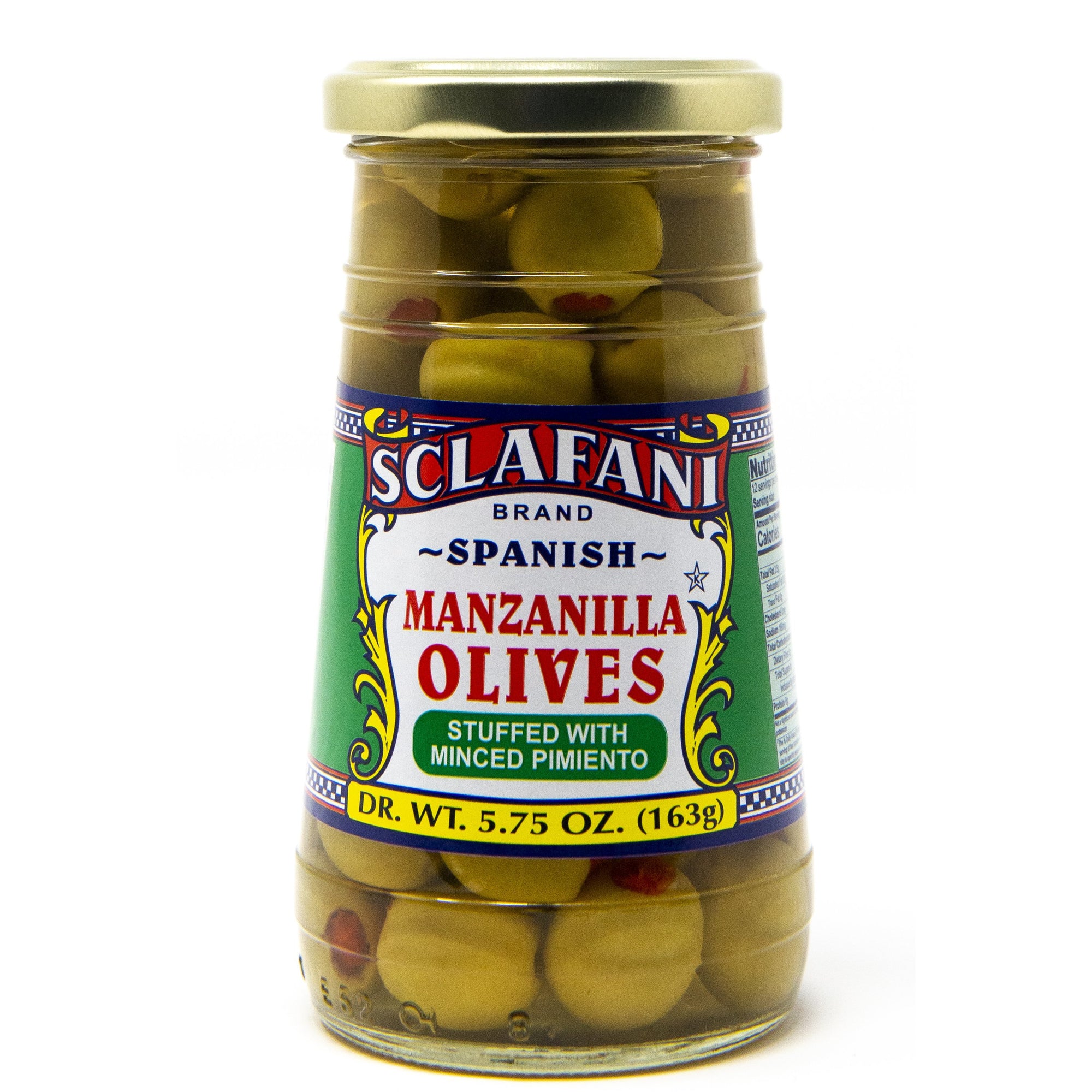 Sclafani Stuffed Manzanilla Olives 5.75 oz.