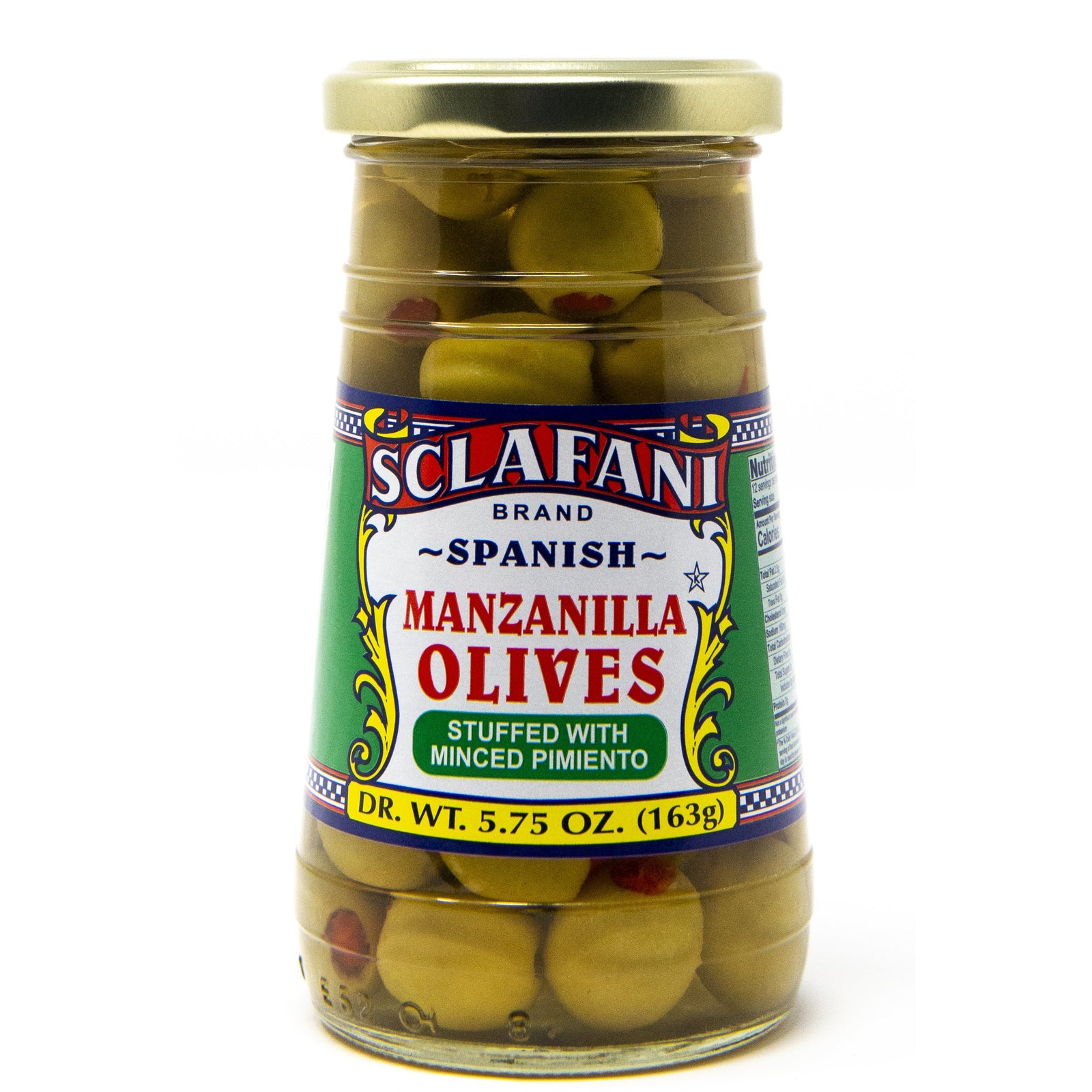 Sclafani Stuffed Manzanilla Olives 10 oz.