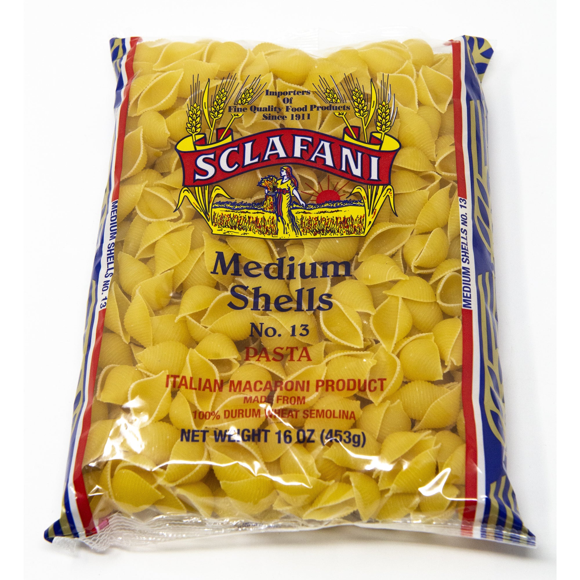 Sclafani Pasta #13 Medium Shells 1 lb.