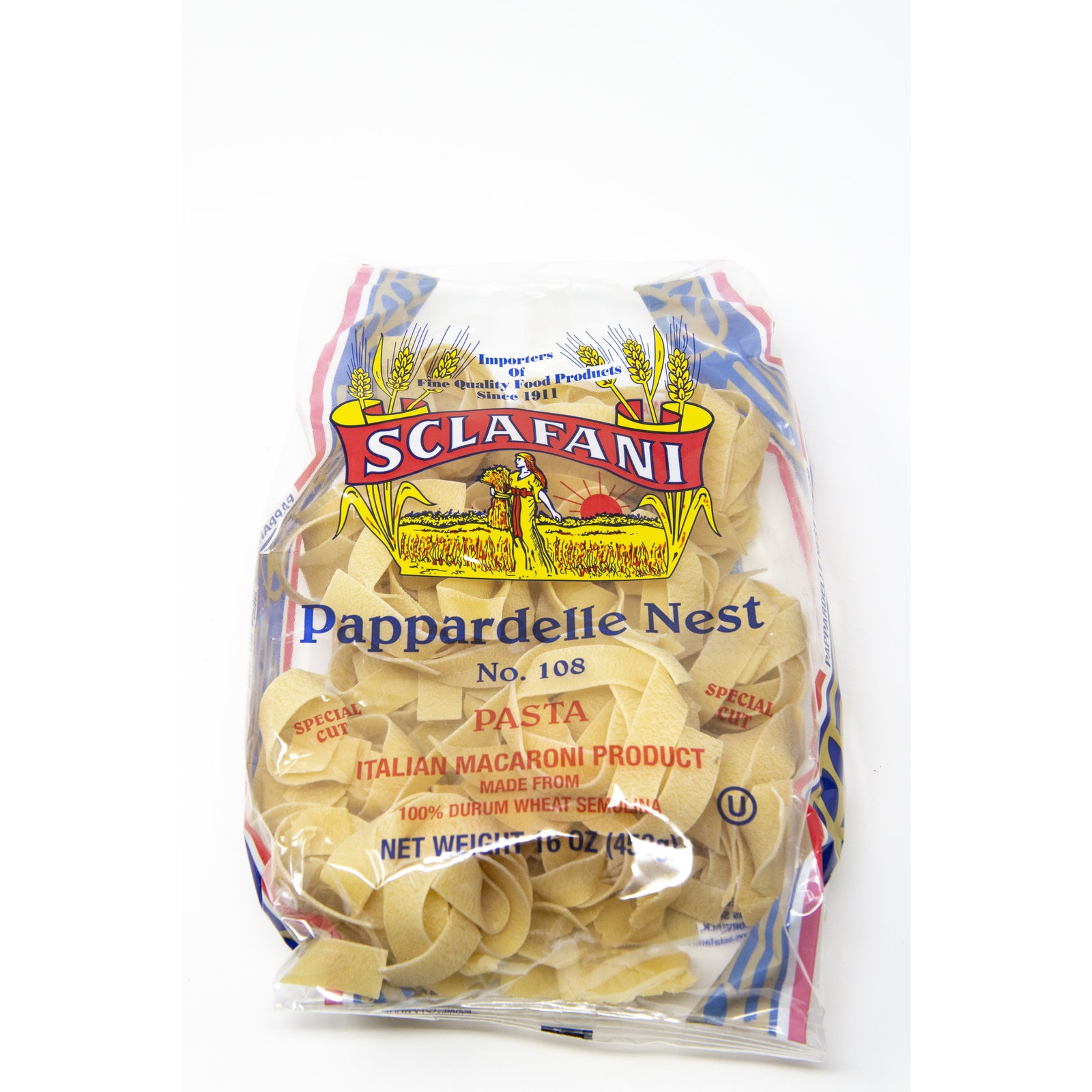 Sclafani Pasta #108 Pappardelle Nest 1 Lb.