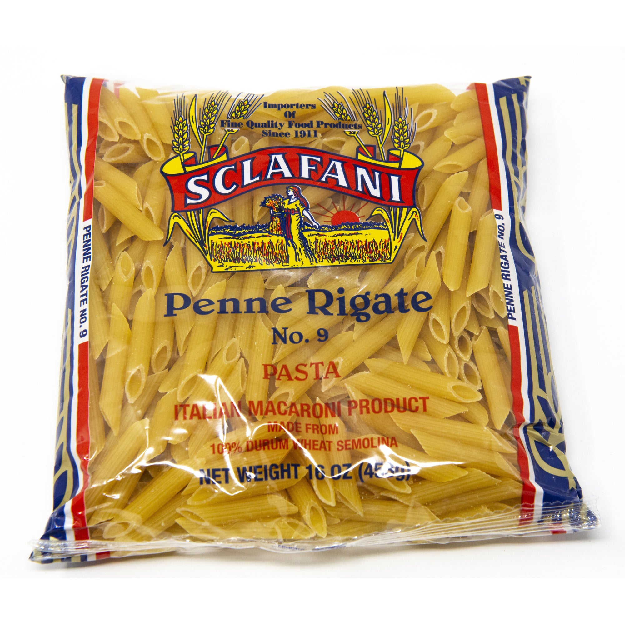 Sclafani Pasta #9 Penne Rigate 1 lb.