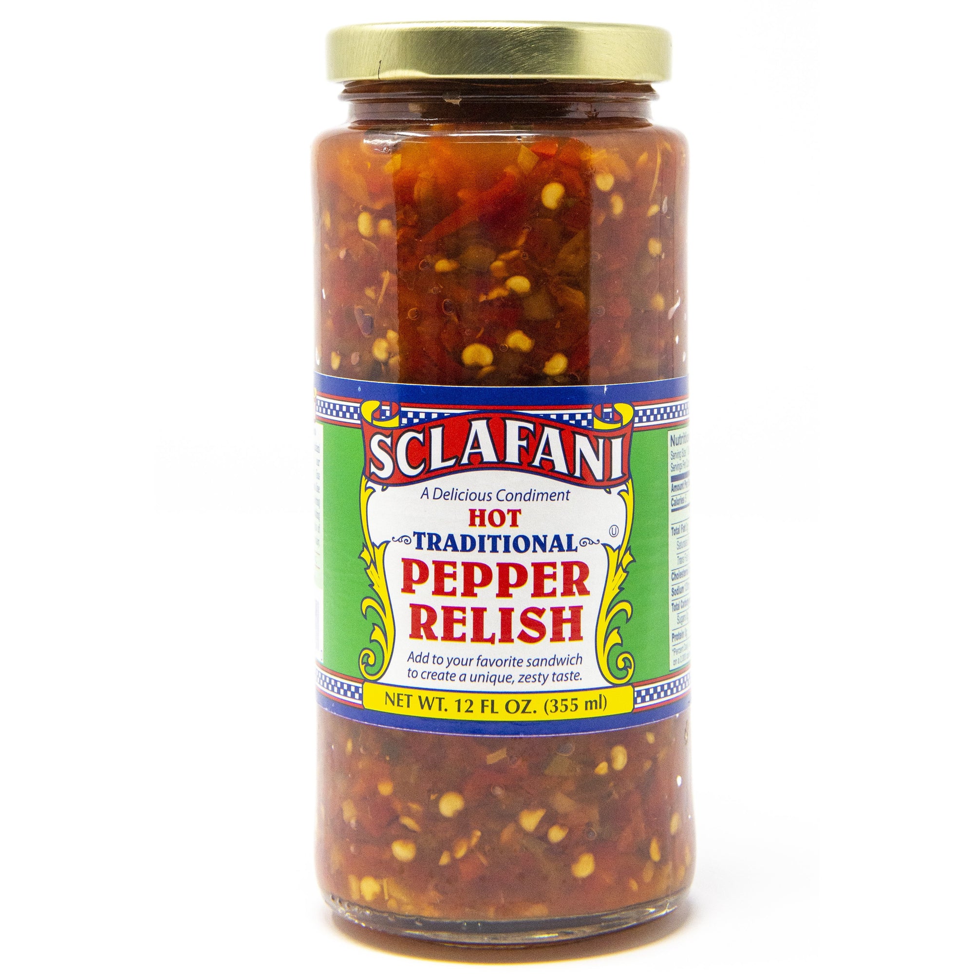 Sclafani Hot Pepper Relish 12 oz.