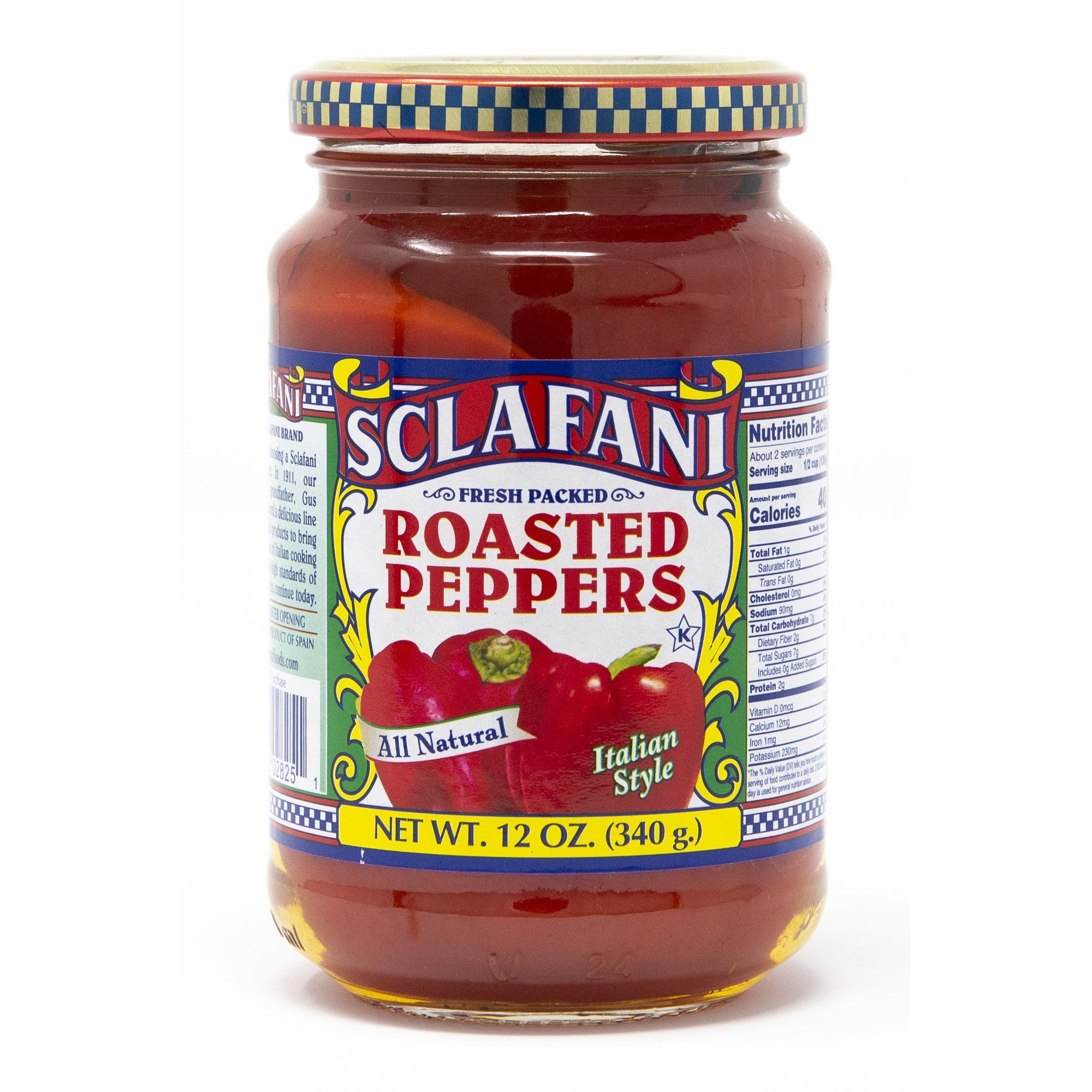 Sclafani Roasted Red Peppers 12 oz.