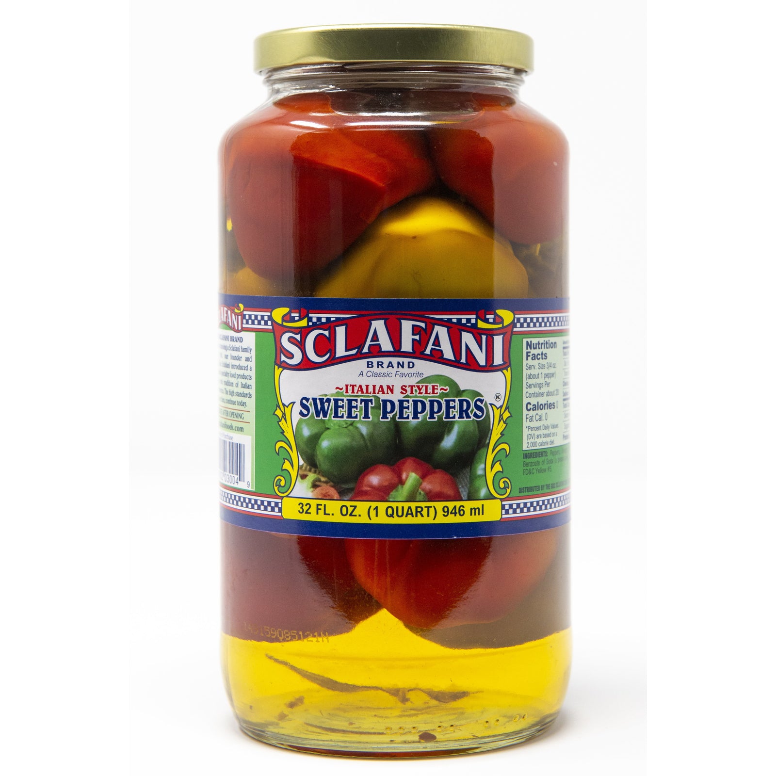 Sclafani Sweet Cherry Peppers 32 oz.