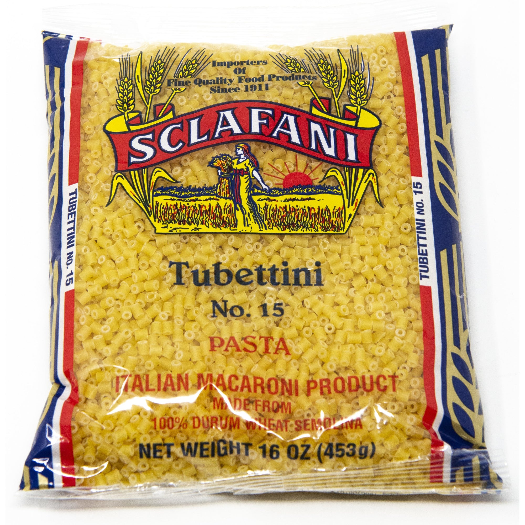 Sclafani Pasta #15 Tubettini 1 lb.