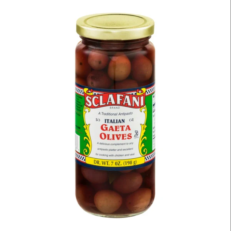 Sclafani Italian Gaeta Olives 7 oz
