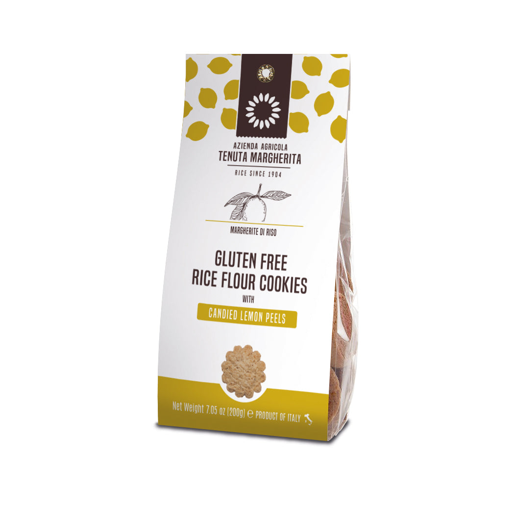 Tenuta Margherita GF Rice Flour Cookies with Candied Lemon Peel 7.05oz