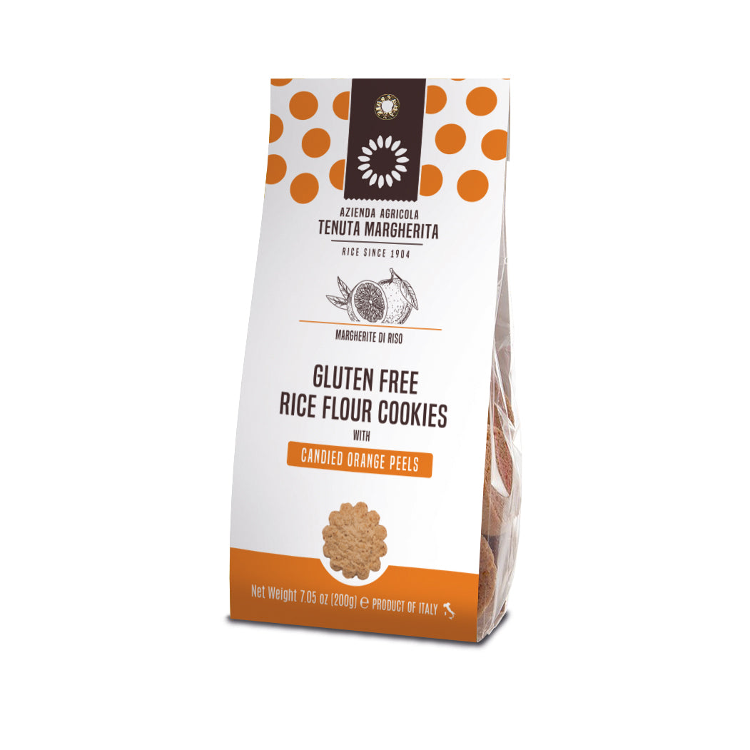 Tenuta Margherita GF Rice Flour Cookies with Candied Orange Peel 7.05oz