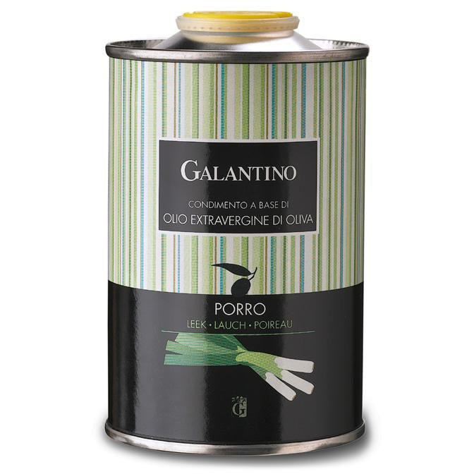 Galantino Leek Flavored Extra Virgin Olive Oil - Tin 8.5 fl. Oz