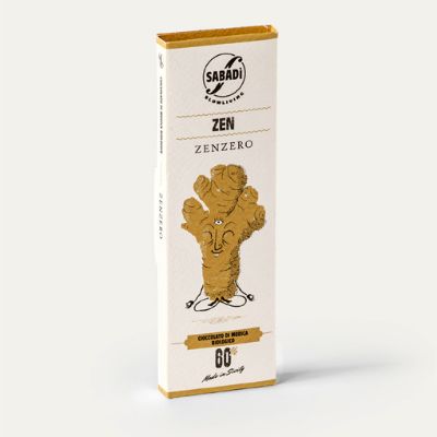 Sabadi Organic Modica Chocolate w/ Ginger 50g