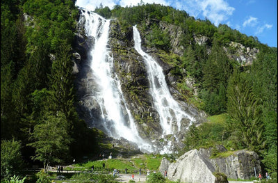 Waterfall in the Italian Alps